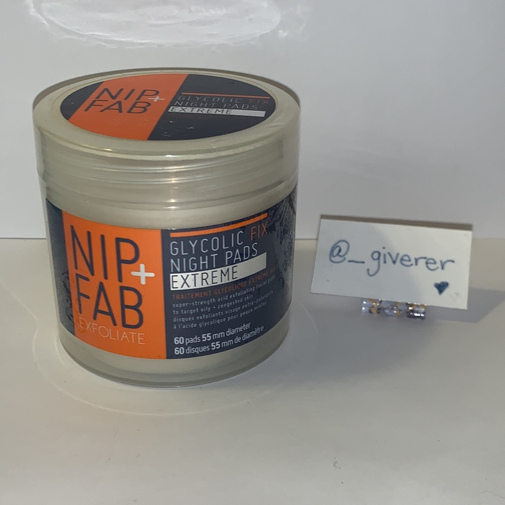Sealed Nip+Fab Glycolic Fix Night Pads Extreme 60 Pads